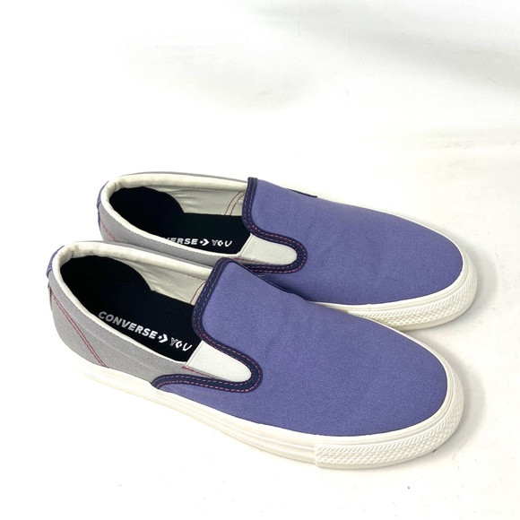 Converse Ctas Slip On Low Canvas Violet Women's Sneakers Custom 171852C-VTGRWT - Picture 5 of 11